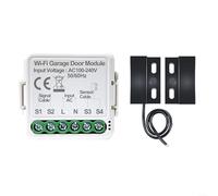 ZAMETTER Controller apriporta WiFi garage per app Tuya con doppia modalità di controllo vocale supporto timer 5 m cavo bianco