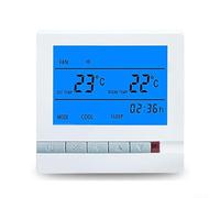 ZAMETTER Fan Coil Centrale Aria Condizionata LCD Termostato Fan Coil Pannello di Controllo Interruttore A Tre Velocità Con Telecomando Operatore Mano