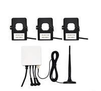 ZAMETTER Monitor di energia domestica intelligente WiFi, misuratore a morsetto trifase con 3 sensori di livello del circuito da 120 A, monitor di potenza in tempo reale Vue