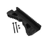 ZAMETTER Piedino in gomma 25 x 10 cm, resistente, stabilizzatore in gomma antiscivolo, protezione per scala, piedini di sicurezza in gomma, antigraffio, protezione da parete con 2 viti di montaggio