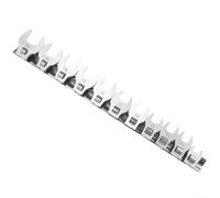 ZAMETTER Set di chiavi a pedale in metallo da 3/8 di pollice, 11 pezzi, set di chiavi metriche professionali con estremità aperta da 10-22 mm, set di chiavi metriche per manutenzione automobilistica