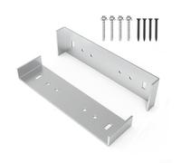 ZAMETTER Set di staffe di montaggio in metallo per cassette postali in alluminio resistente alla ruggine per cassette postali da pavimento larghe 20 cm, supporto resistente, può contenere fino a 136
