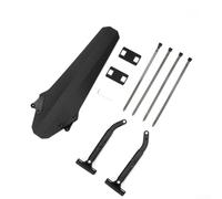 ZAMETTER Set parafango anteriore e posteriore per mountain bike, angolo regolabile, in nylon PP, protezione da pioggia e fango, adatto per biciclette da strada e città, colore nero