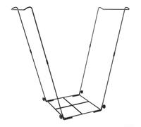 ZAMETTER Supporto per sacchetti della spazzatura da campeggio, 30 x 32,5 x 67 cm, portatile, pieghevole, supporto per cestino della spazzatura da esterno, per spiaggia, parco, attività picnic, nero