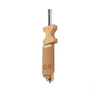 ZAMETTER Ugello in acciaio temprato per Flashforge AD5X con design a sgancio rapido, punta da 0,4 mm, resistente alle alte temperature, fino a PLA ABS, nylon, PC, filamento PP (0,8 mm)