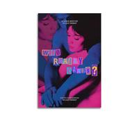 Zamm Poster artistico da parete con TV Girl Who Really Cares su tela, per soggiorno, camera da letto, casa, ufficio, palestra, 30 x 45 cm