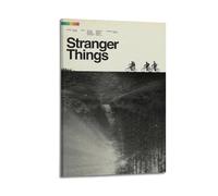Zamm Poster su tela di Stranger Things, decorazione artistica da parete per camera da letto, 30 x 45 cm, stile cornice