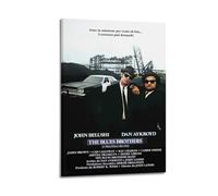 ZaMouss Poster su tela del film The Blues Brothers, decorazione artistica da parete per soggiorno e camera da letto, 30 x 45 cm, stile cornice