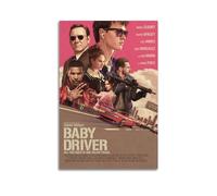 ZaMouss Poster su tela, motivo: film Baby Driver, decorazione artistica da parete per soggiorno e camera da letto, 20 x 30 cm, senza cornice