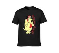 ZaMoux Dastardly And Muttley T-Shirt Graphics Tee Black Tee Shirt L
