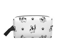 Zampa del bulldog francese, Borsa per il trucco Borsa per cosmetici Borsa da viaggio portatile da viaggio Borsa per trucco Organizer