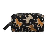 Zampa di Shiba Inu, Borsa per il trucco Borsa per cosmetici Borsa da viaggio portatile da viaggio Borsa per trucco Organizer