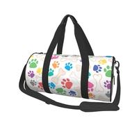 Zampa e osso del cane, Borsone da viaggio di grande capacità Borsa rotonda Borsa da viaggio sportiva Borsa da viaggio Borsa da fitness