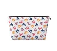 Zampa Modello Impronta Animale Su Un Bianco, Borsa da toilette Borsa per trucco Borsa per cosmetici Borsa da toilette da viaggio portatile