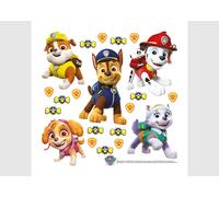 Zampa Patrol Adesivi da Parete 30x30cm Set Decalcomanie Cameretta Bambini Unisex
