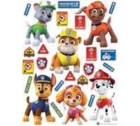 Zampa Patrol Adesivi Set Cameretta Bambini Pareti E Mobili Cuccioli 65x85cm