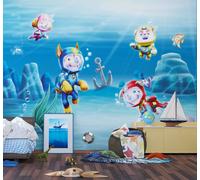 Zampa Patrol Premium Murale 270x360cm Foto Parati Bambini Parete Camera da Letto