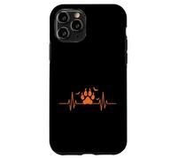 Zampa Stampa Battito Cardiaco Linea ECG Halloween Custodia per iPhone 11 Pro