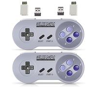 ZAMPAM Controller wireless per PC, Gamepad con ricevitore wireless USB, compatibile con Windows, iOS, Liunx, dispositivi Android (non funziona con Mini SNES, Super Nintendo)