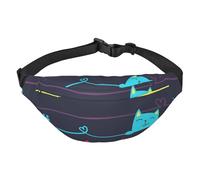 Zampe di gatto colorate Sorridente Kitty Heart Line per uomo Donna, per escursionismo Corsa ciclismo Palestra Sport all'aria aperta da viaggio