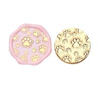 Zampe di gatto guardia guarnizione cera timbro ottone texture testa serie sigillante sveglia per biglietti d'invito scrapbooking decorazioni ottone gatti testa sigillatura cera texture serie cera Seal