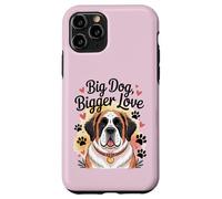 Zampe e cuori di San Bernardo - Big Dog Bigger Love Custodia per iPhone 11 Pro