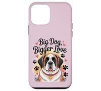 Zampe e cuori di San Bernardo - Big Dog Bigger Love Custodia per iPhone 12 mini