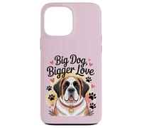 Zampe e cuori di San Bernardo - Big Dog Bigger Love Custodia per iPhone 13 Pro Max