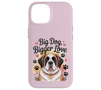 Zampe e cuori di San Bernardo - Big Dog Bigger Love Custodia per iPhone 14