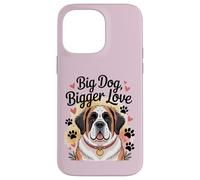 Zampe e cuori di San Bernardo - Big Dog Bigger Love Custodia per iPhone 14 Pro Max