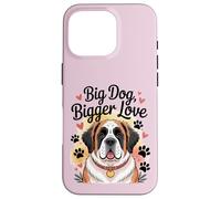 Zampe e cuori di San Bernardo - Big Dog Bigger Love Custodia per iPhone 16 Pro