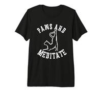 Zampe e Meditare Yoga Amante Gatto Mamma Maglietta Premium