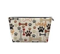 Zampe e ossa del cane, Borsa da toilette Borsa per trucco Borsa per cosmetici Borsa da toilette da viaggio portatile