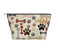 Zampe e ossa del cane, Borsa da toilette Borsa per trucco Borsa per cosmetici Borsa da toilette da viaggio portatile