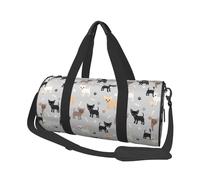 Zampe e ossa della chihuahua, Borsone da viaggio di grande capacità Borsa rotonda Borsa da viaggio sportiva Borsa da viaggio Borsa da fitness