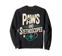 Zampe E Stetoscopi Veterinario Vet Tech Life Felpa