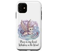 Zampe nel mio cuore, baffi nel vento (gatto defunto) Custodia per iPhone 11