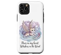 Zampe nel mio cuore, baffi nel vento (gatto defunto) Custodia per iPhone 11 Pro