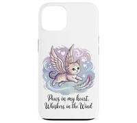 Zampe nel mio cuore, baffi nel vento (gatto defunto) Custodia per iPhone 13