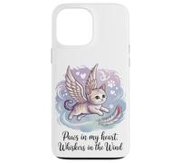 Zampe nel mio cuore, baffi nel vento (gatto defunto) Custodia per iPhone 13 Pro Max