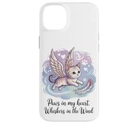 Zampe nel mio cuore, baffi nel vento (gatto defunto) Custodia per iPhone 14 Plus
