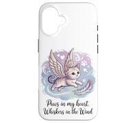 Zampe nel mio cuore, baffi nel vento (gatto defunto) Custodia per iPhone 16