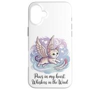 Zampe nel mio cuore, baffi nel vento (gatto defunto) Custodia per iPhone 16 Plus