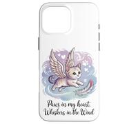 Zampe nel mio cuore, baffi nel vento (gatto defunto) Custodia per iPhone 16 Pro Max