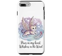 Zampe nel mio cuore, baffi nel vento (gatto defunto) Custodia per iPhone 7 Plus/8 Plus