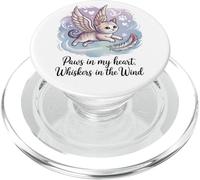 Zampe nel mio cuore, baffi nel vento (gatto defunto) PopSockets PopGrip per MagSafe