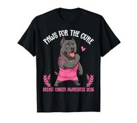 Zampe per la consapevolezza del Cancro al Seno Cure Cane Corso 2026 Maglietta