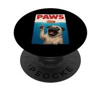Zampe Pug Hot Dog divertente subacqueo Pug Raggiungere per Hot Dog PopSockets PopGrip Adesivo