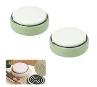 Zampironi zanzare interno,Bruciatore di Incenso, Porta Zampirone da Esterno,Base Termoresistente Con Design Separabile per Interni Esterni Giardino Cortile Casa e Campeggio (2, Verde)