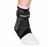 Zamst A2-DX Ankle - Cavigliera Regolabile Protezioni Laterali, Distorsioni Gravi Grado III, Instabilità e Lesioni Articolazione - Tutore Caviglia Vestibilità Anatomica (Taglia S - Destra - Nera)